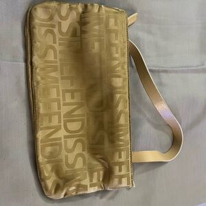 Fendi Gold Monogram Shoulder Bag Luxurious Design